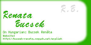 renata bucsek business card
