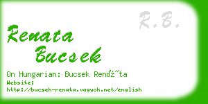 renata bucsek business card